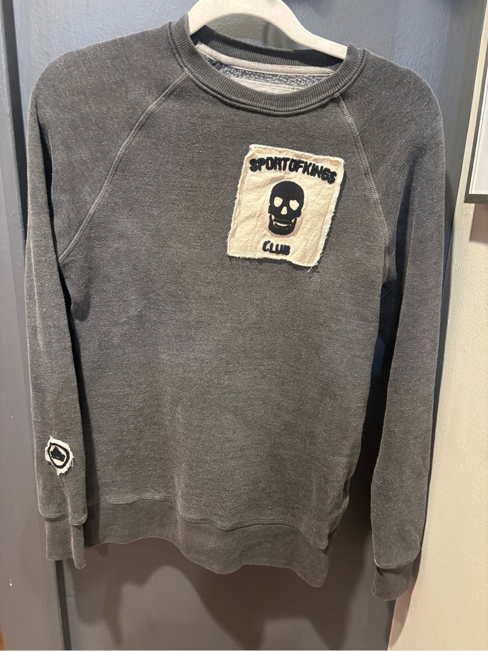 Sport of Kings Club Gray Crewneck Sweater